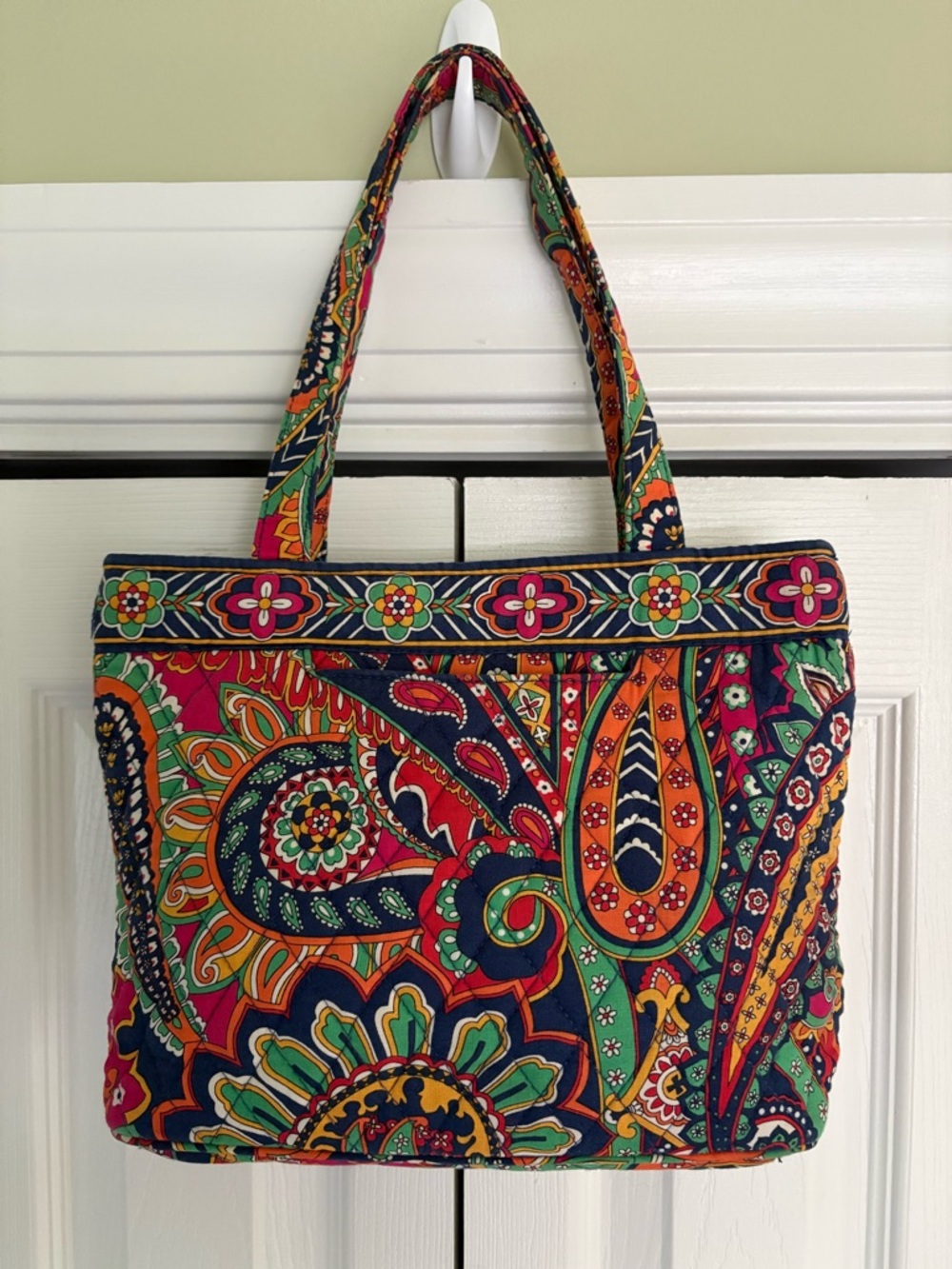 Vera Bradley Venetian Paisley Small Tote Shoulder Bag Preowned